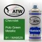 Preview: Chevrolet, Polo Green Metallic, 91 / WA9529: 400ml Sprühdose, von ATW Autoteile West.